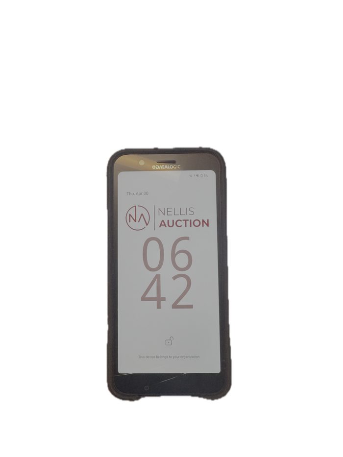 Mobile device displaying Nellis Auction warehouse management system interface with time