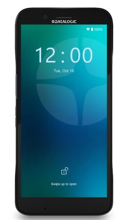 Smartphone lock screen displaying time 12:00 and date Tuesday October 15