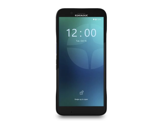 Smartphone lock screen displaying time 12:00 and date Tuesday October 16