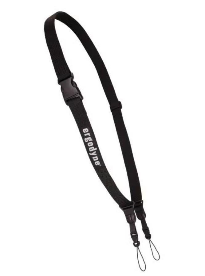 Camera strap with plastic clips and adjustable buckle closure