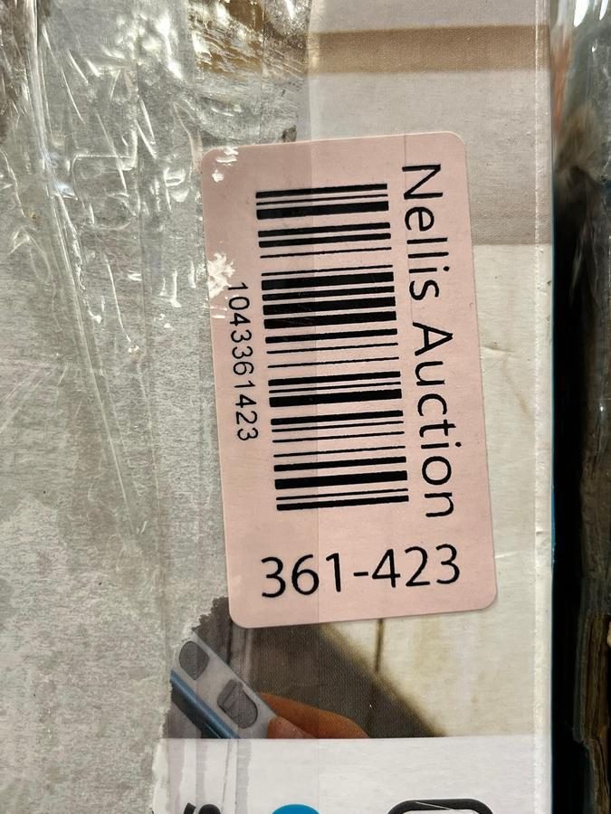 Auction lot tag with barcode and identification number 361-423